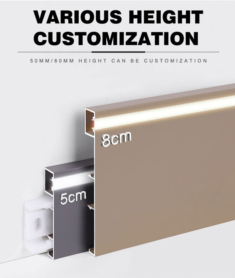 Modern Style metal skirting التفاف معدني على الطراز الحديث