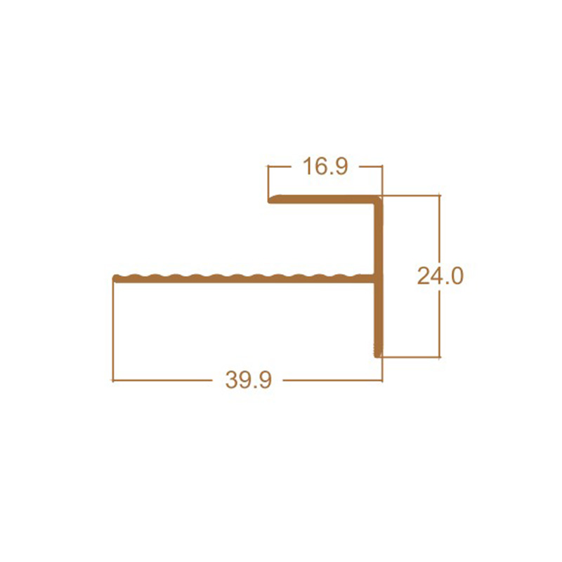 زخارف لمقدمة الدرج على شكل F