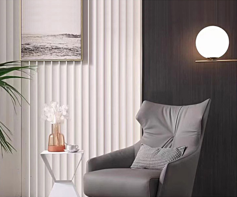 ألواح الجدران الخشبية المصنوعة من مادة PVC المخددة