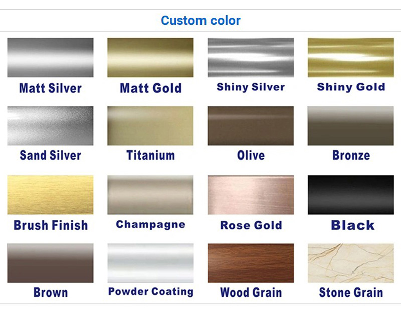 أحجام مختلفة من شريط انتقال البلاط