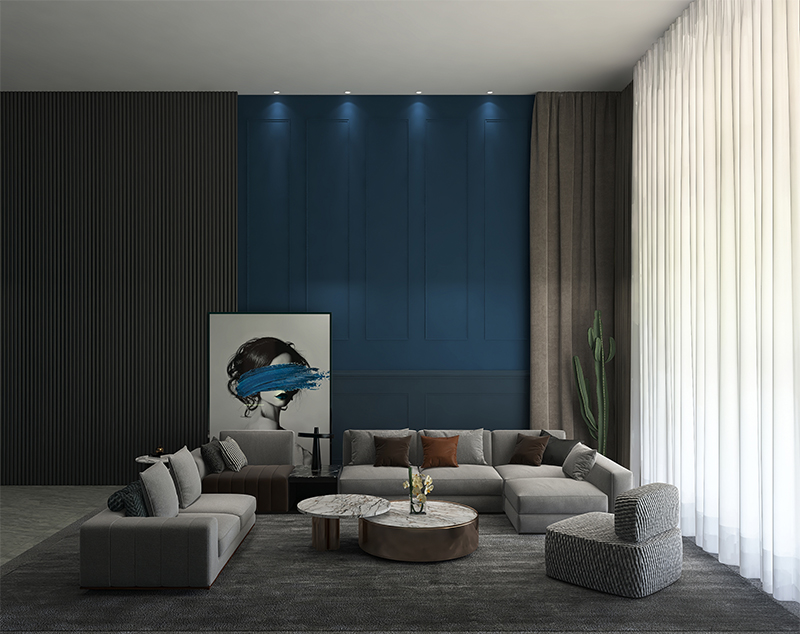 لوحة الحائط الداخلية المصنوعة من الحبوب الخشبية