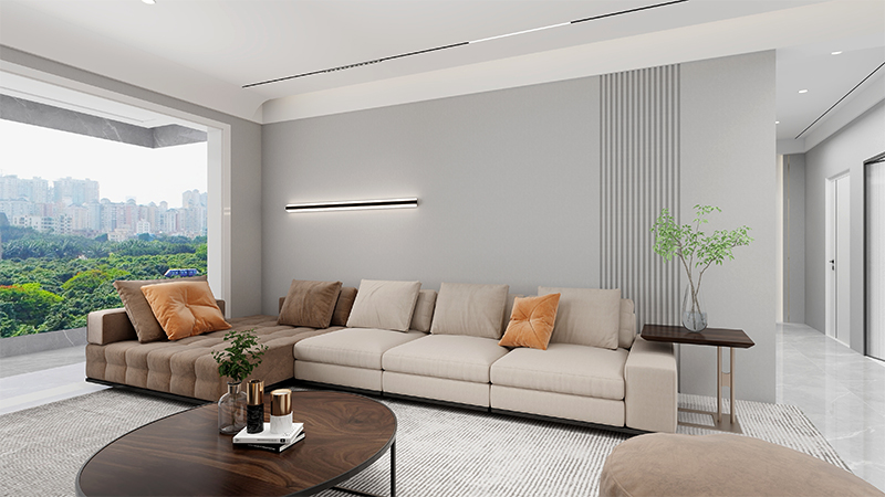 لوحة الحائط WPC مخدد