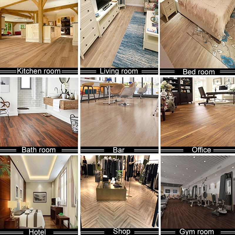 أرضيات الفينيل الخشبية الداخلية ذات المظهر الخشبي