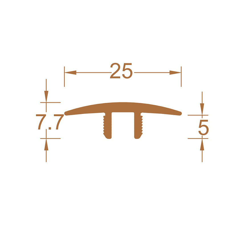 شرائط حافة أرضية خشبية مخصصة على شكل حرف T