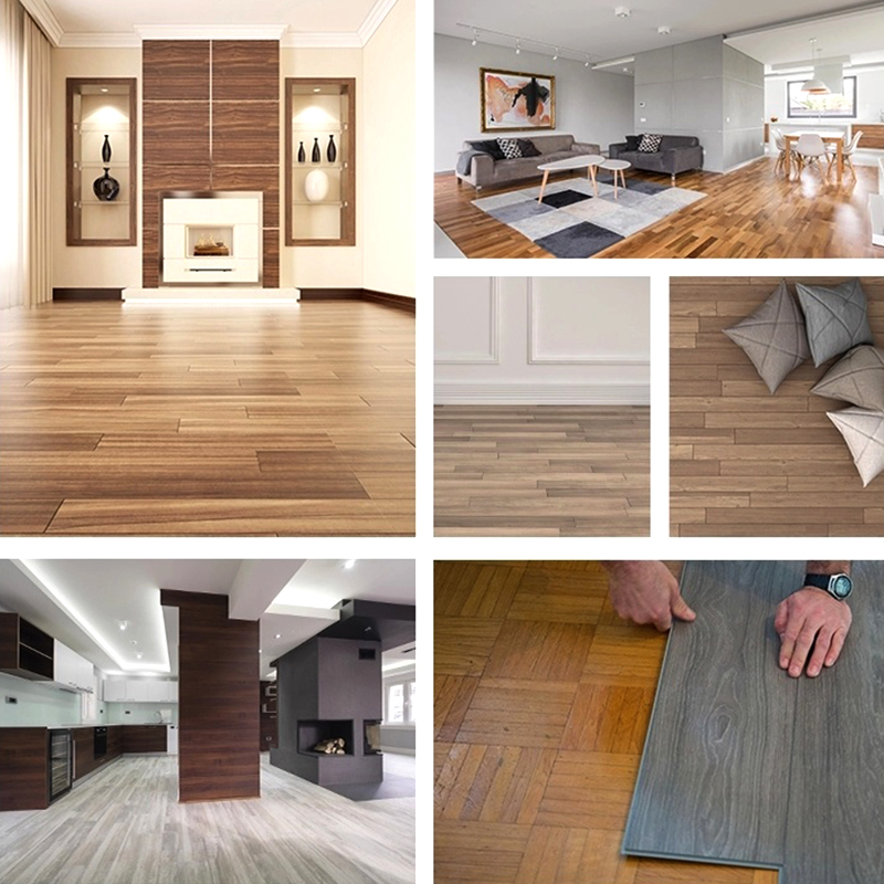أرضيات الفينيل الخشبية المعقمة ذات المظهر الخشبي