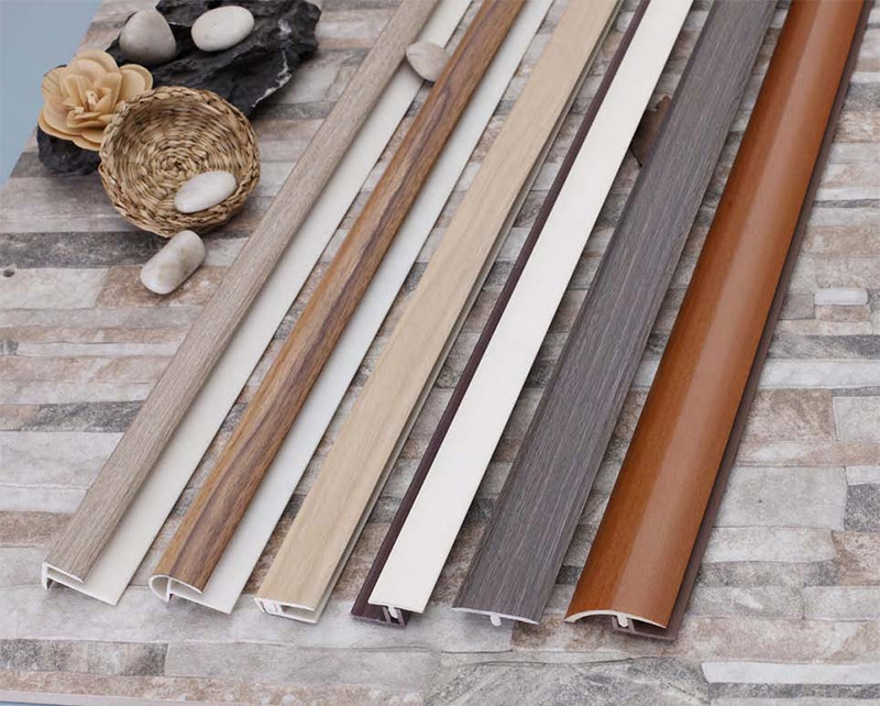 شريط انتقال للأرضية UPVC من الخشب الحبوب