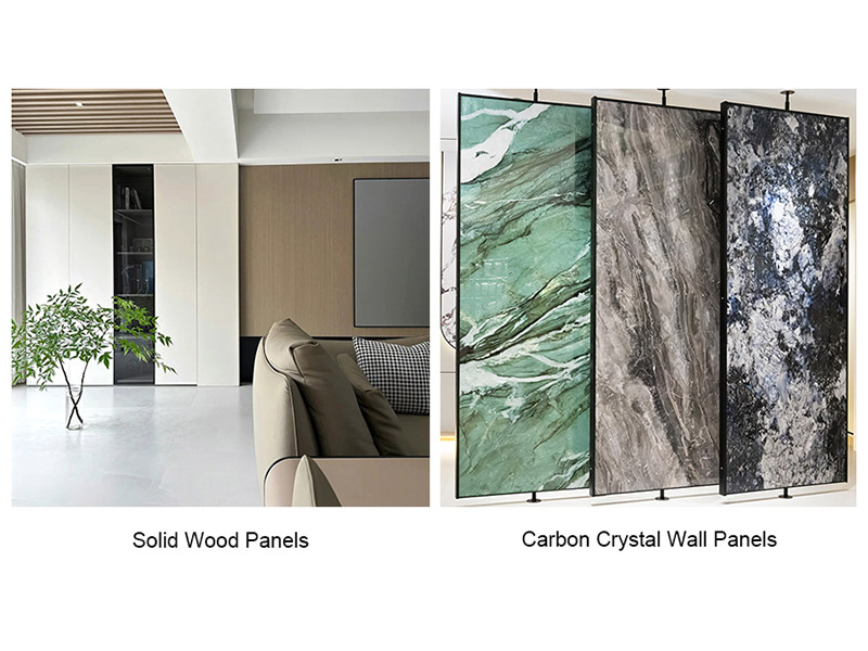 الألواح الخشبية الصلبة مقابل ألواح الجدران المصنوعة من الكريستال الكربوني: دليل شامل