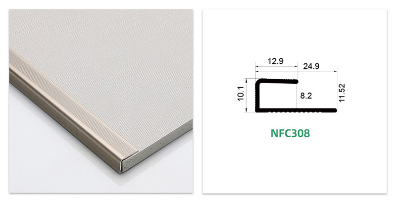 أرضية مصقولة بحافة مربعة