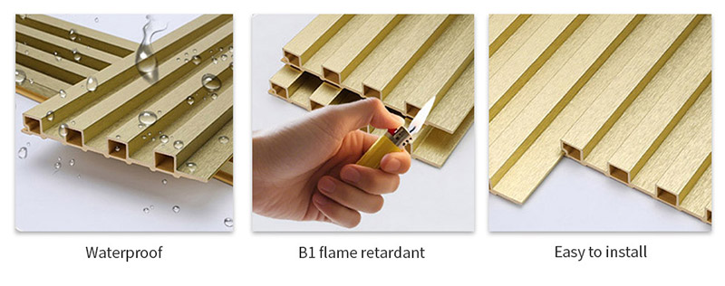 لوحة حائط مخددة باللون الذهبي المعدني