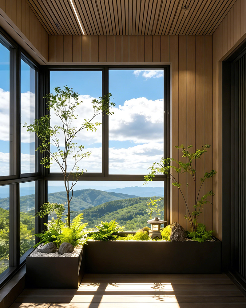 يتم استخدام ألواح الجدران WPC على جدران الشرفات