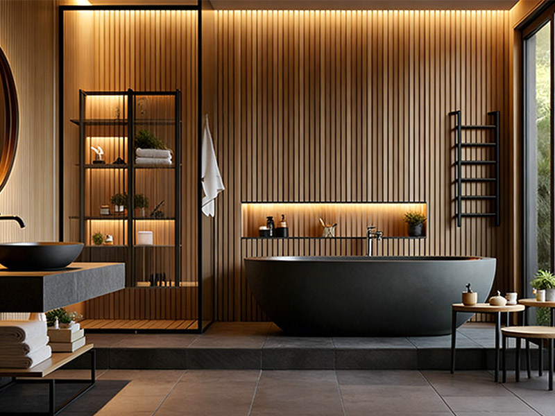 لوحات الحائط WPC للحمام