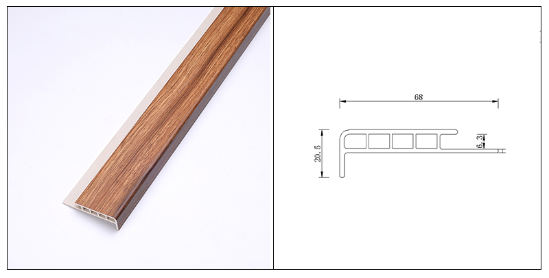 شريط أنف درج SPC 68*20.5 مللي متر