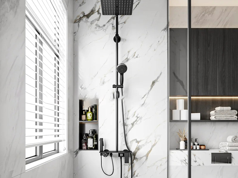 لوح رخام PVC في الحمام