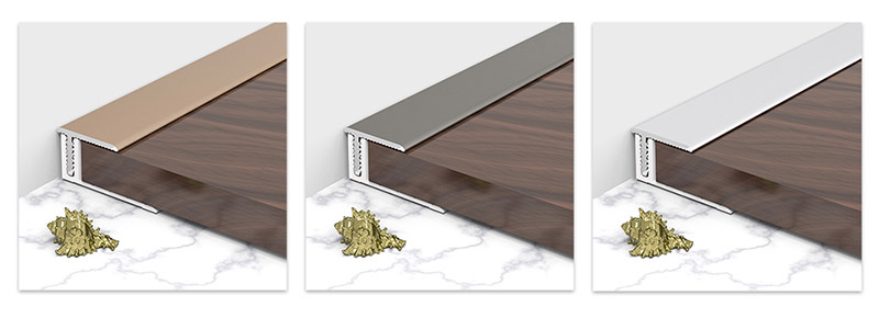 18*11.3 مللي متر حافة أرضية من سبائك الألومنيوم على شكل حرف T