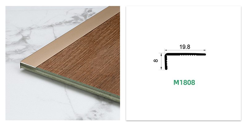 شريط انتقالي للأرضيات على شكل حرف L