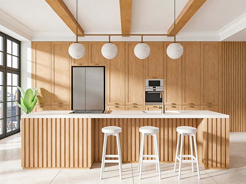 لوحات الحائط WPC للمطبخ