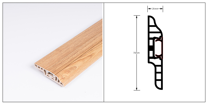70*14 مللي متر بولي كلوريد الفينيل لوحة التفاف الأظافر المخفية