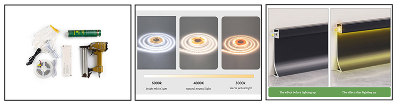 لوح حافة من الألومنيوم LED مقاس 50*9 مم