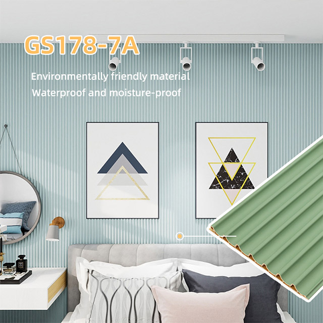 لوحة حائط مقوسة داخلية PVC مقاس 178*14.3 مم 