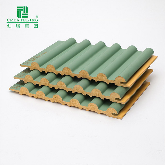 156 * 12.8 مم PVC لوحة الحائط الصلبة نصف المستديرة الخارجية