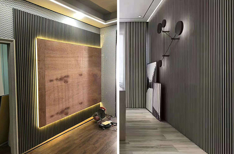 لوحة الحائط wpc للحريق