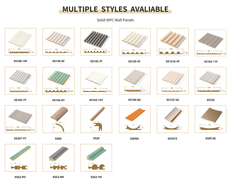 لوحة الحائط الصلبة WPC