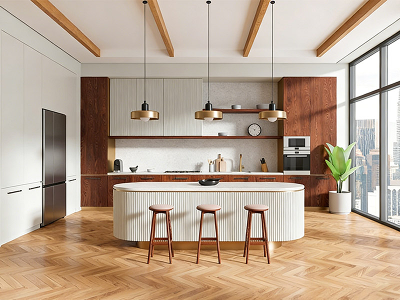 لوحات الحائط WPC للمطبخ