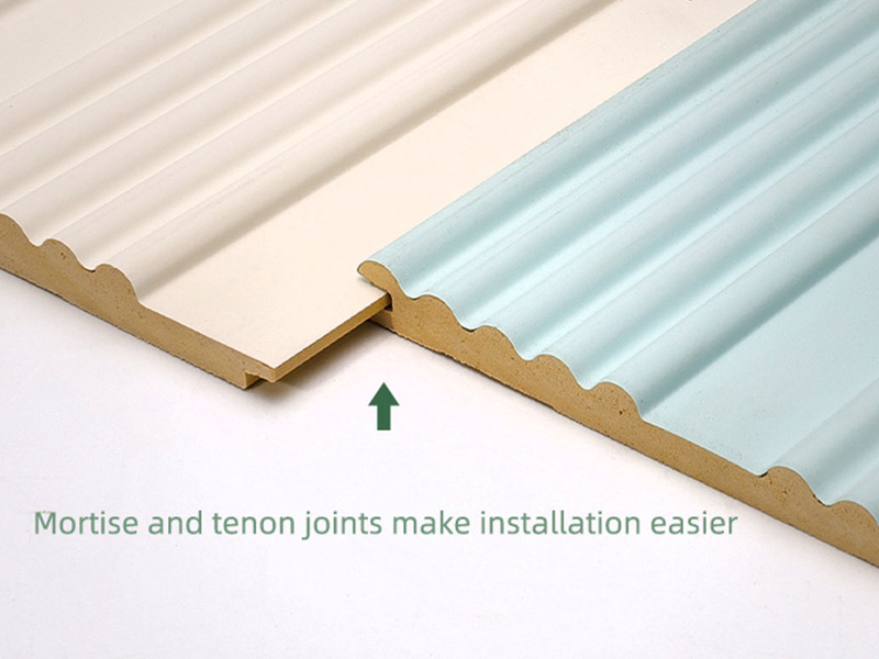 لوحة حائط منحنية صلبة مقاس 164*7.8 مم