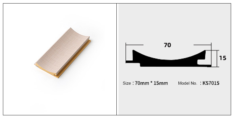 لوحة حائط مخددة بقوس داخلي مقاس 70*15 مم
