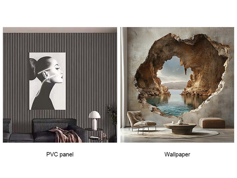 ما هو أفضل، لوحة PVC أو ورق الحائط؟