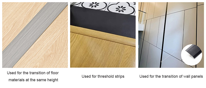 شرائط حافة أرضية PVC على شكل حرف T