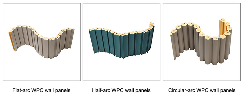ألواح الجدران الشريطية WPC المجزأة