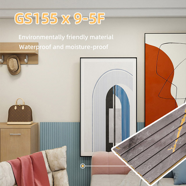 155*17 مللي متر لوحة الحائط المجوفة البلاستيكية المقاومة للماء