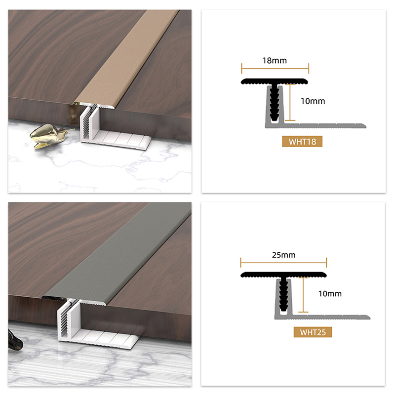 25*11.3 مللي متر قوالب أرضية من سبائك الألومنيوم على شكل حرف T