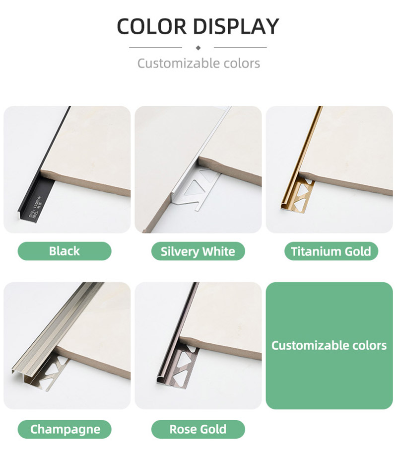 لمحات من الألومنيوم لدرج الدرج