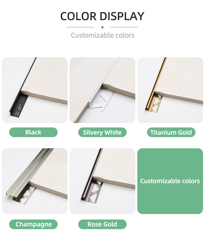  تقليم بلاط الألمنيوم على شكل حرف L