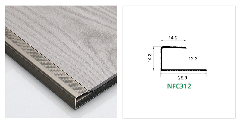 شريط حافة من سبائك الألومنيوم على شكل حرف C