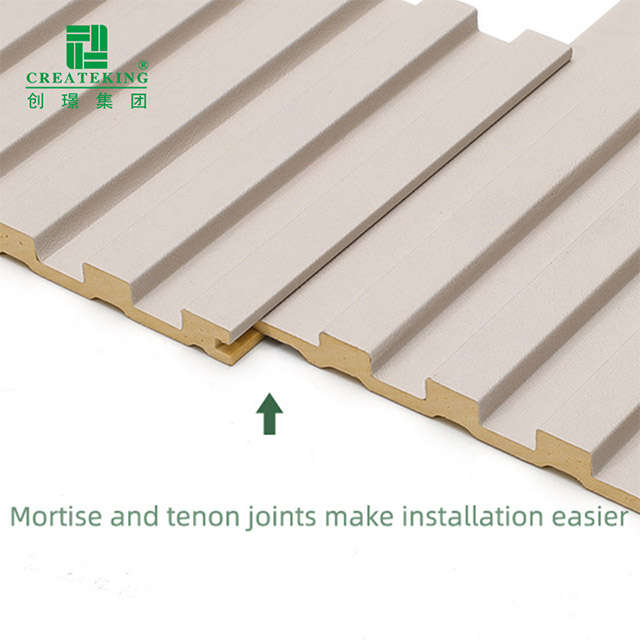 ألواح الجدران الصلبة المخددة PVC مقاس 130*7.8 مم