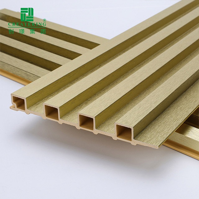 لوحة حائط مخددة ذهبية معدنية مقاس 155*17 مللي متر