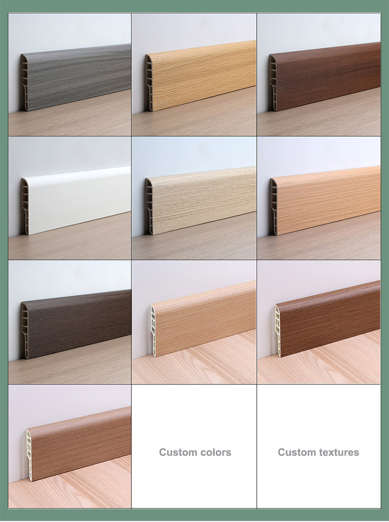 لوح حافة قلم رصاص PVC 70*12 مللي متر