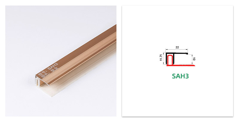 الملف الجانبي المعدني للأرضيات الخشبية