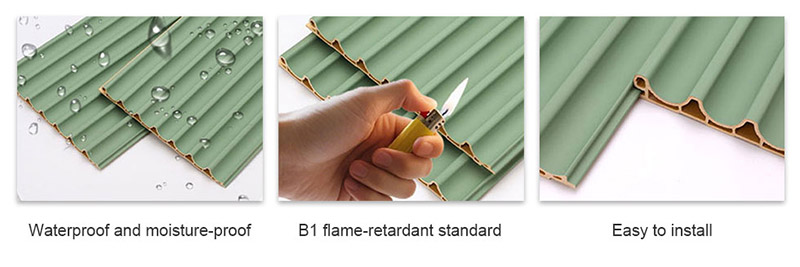 لوحة الحائط المقوسة الداخلية PVC