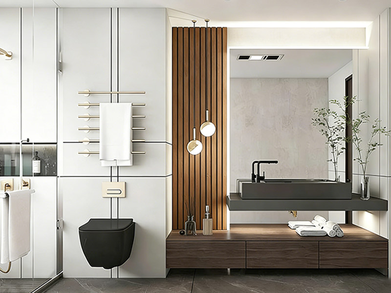 هل يمكن استخدام لوحة الحائط WPC في الحمام؟