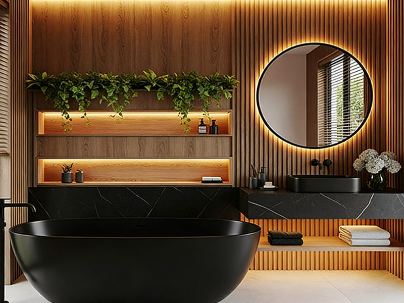 لوحات الحائط WPC للحمام