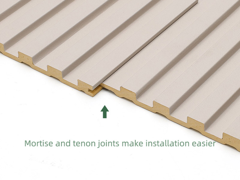 ألواح الجدران الصلبة المخددة PVC مقاس 130*7.8 مم