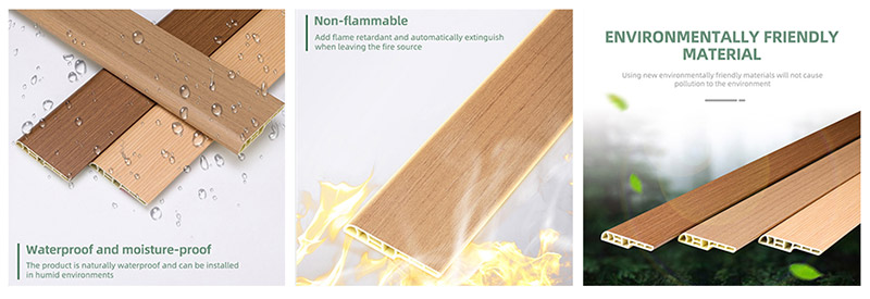 لوح حافة قلم رصاص PVC 70*12 مللي متر