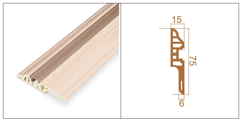 75*15 مللي متر PVC الحملان اللسان المخفية مسمار التفاف المجلس