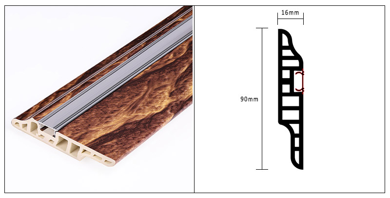 90*16 مللي متر PVC الحملان اللسان المخفية مسمار التفاف المجلس