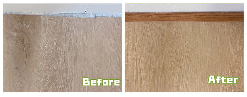 شرائط حواف أرضية PVC على شكل حرف L 13*13 مم