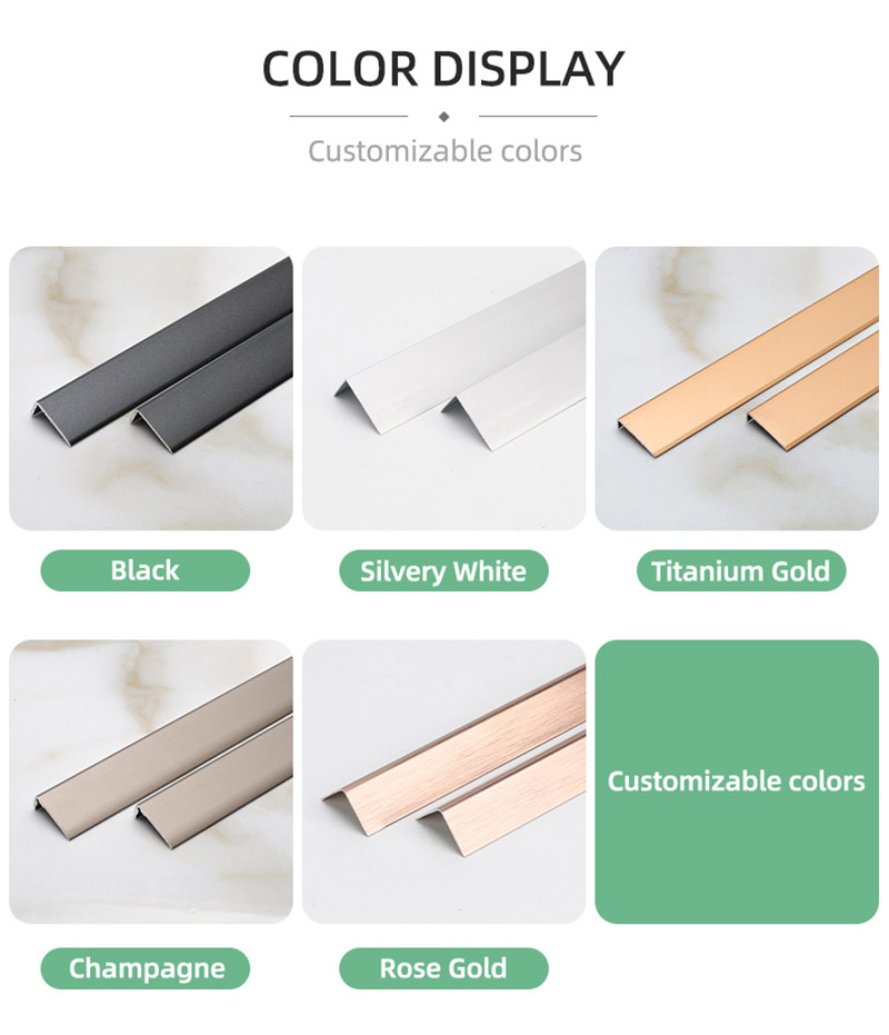 شريط انتقالي للأرضيات على شكل حرف L